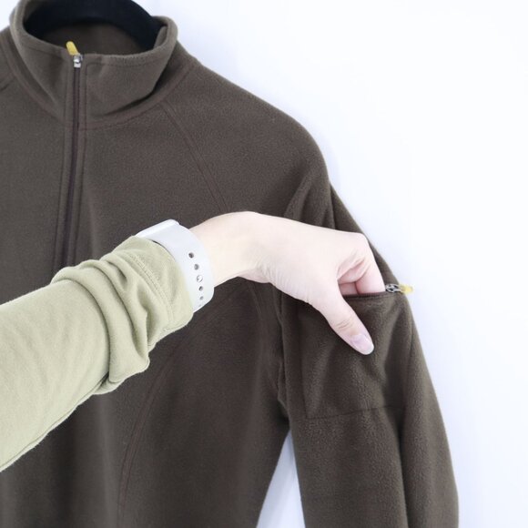L.L.Bean Fleece Sweater Women's XS Brown Gorpcore Layering Winter Snow Boarding - Picture 6 of 8